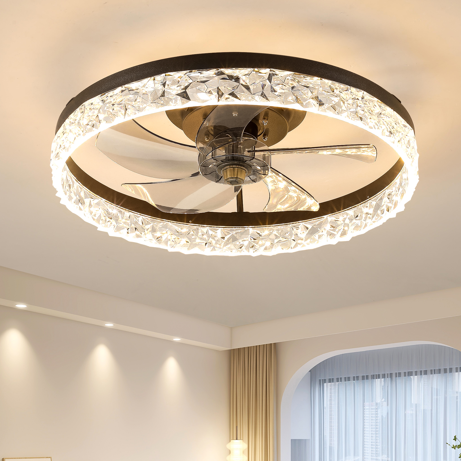 Ceiling Fan With Lights Dimmable LED