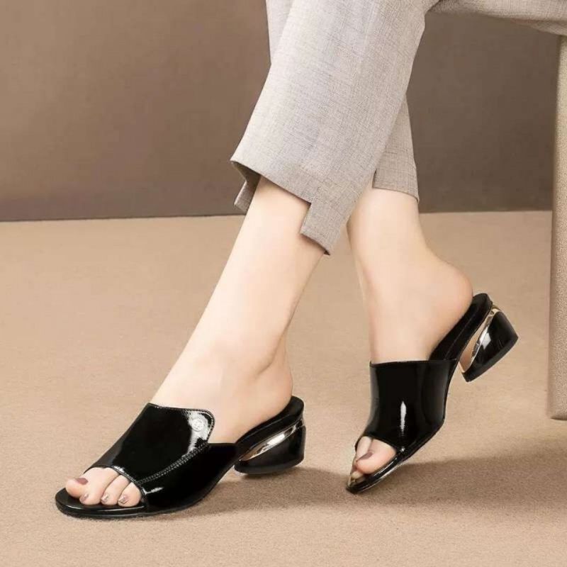 All-match Casual Women's Shoes Leather Sandals