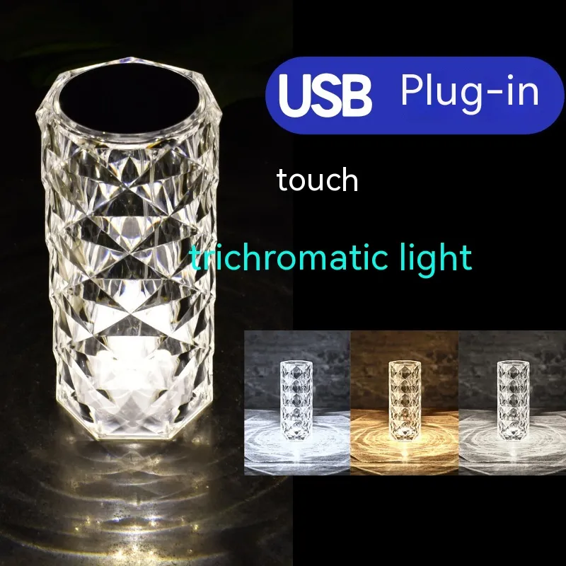 Crystal Rose Lamp Atmosphere Creative Led Table Lamp – image 9