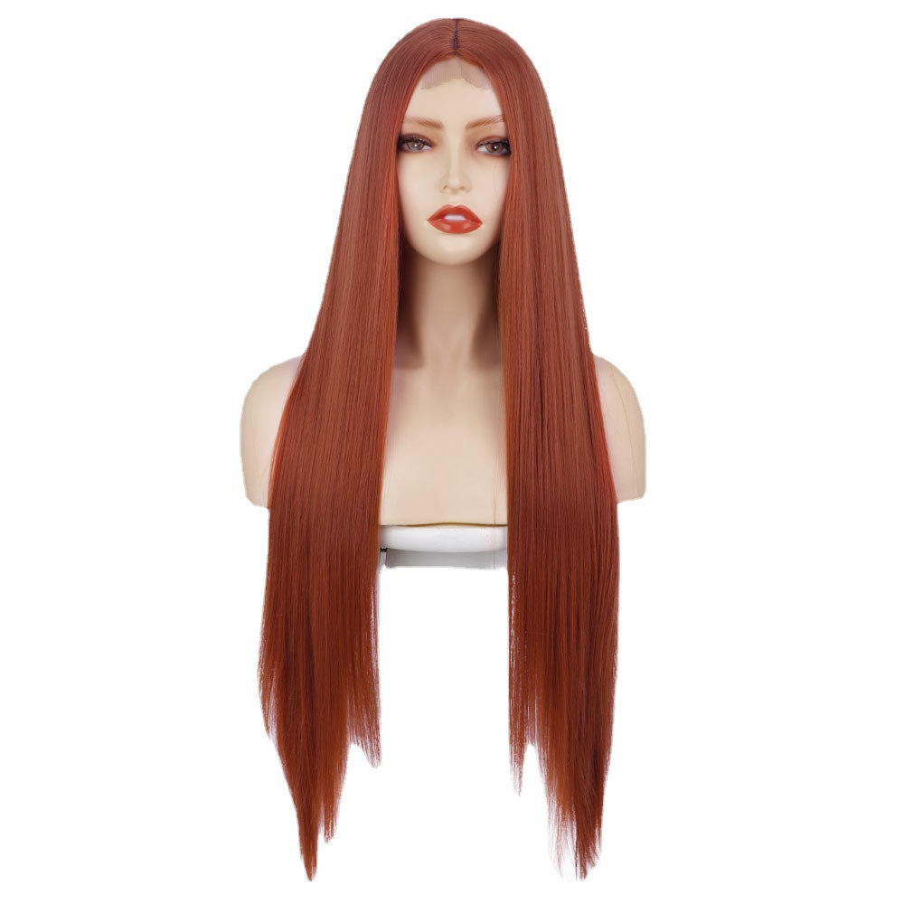 High temperature Fiber Chemical Fiber Wig Small Lace Headgear 26 Inches - Shop at LoveMi
