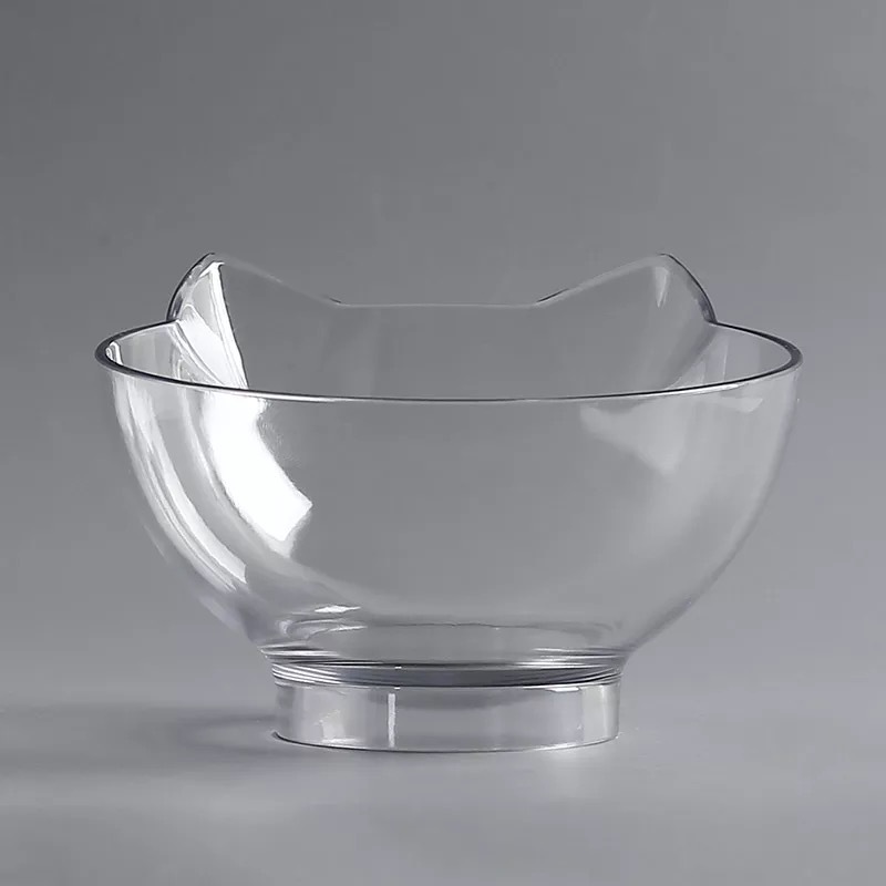 Single transparent bowl