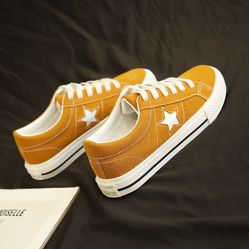 Pentagram Casual Lace up Sneakers Yellow - Shop at LoveMi