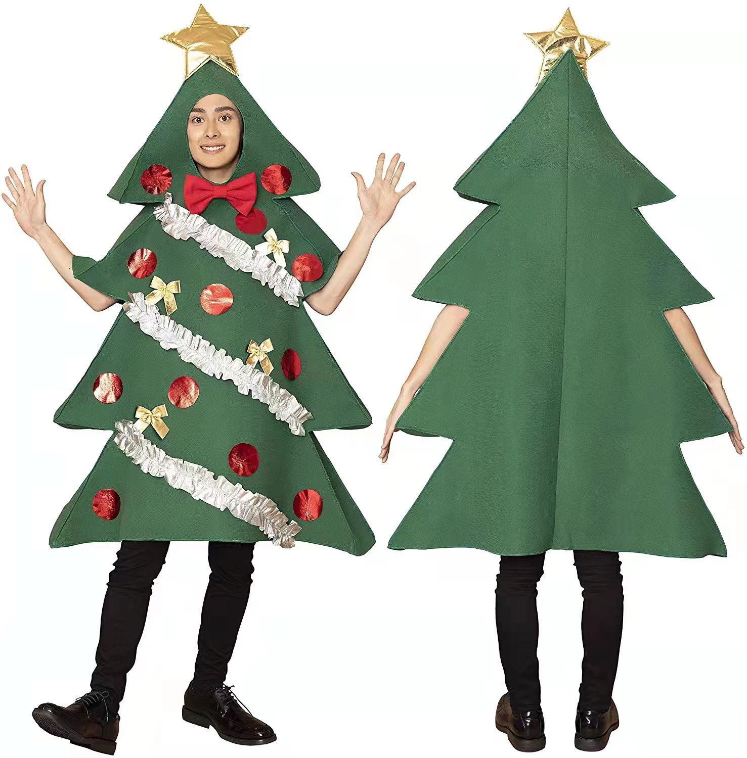 Title 4, Ropa de muñeca de árbol de Navidad puesta en es...