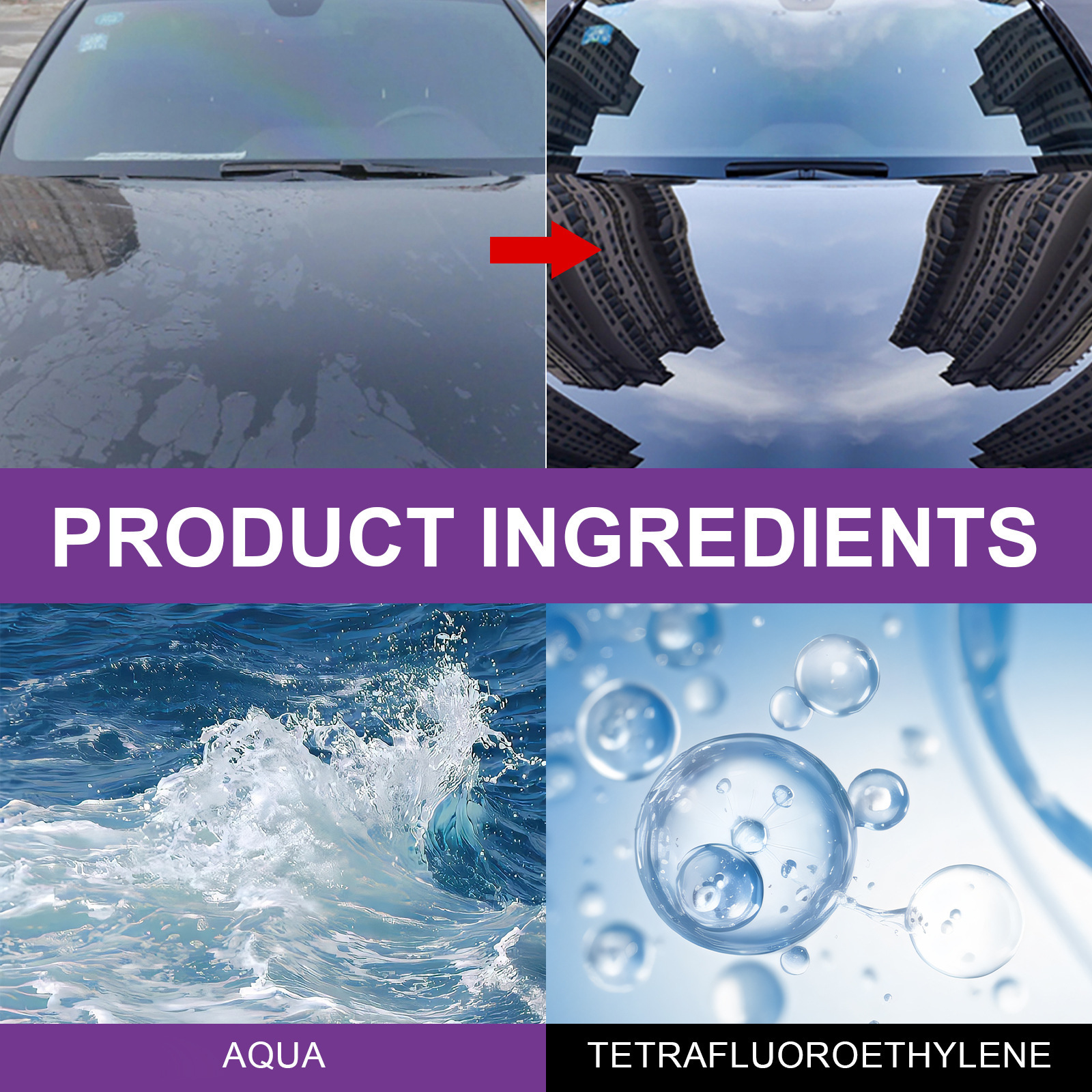 EELHOE Purple Coating Hand Spray Wax Micro-coating Car Coating Agent Spray Coating Car Nano Coating Agent