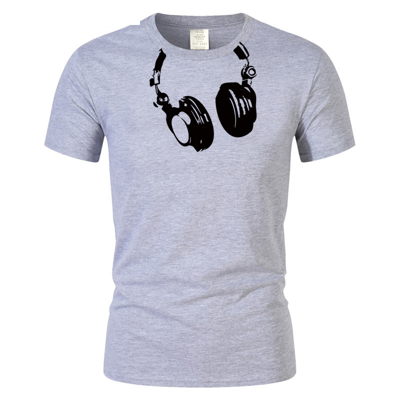 Title 3, Mens Summer Polyester Headphones Image T-Shirt...