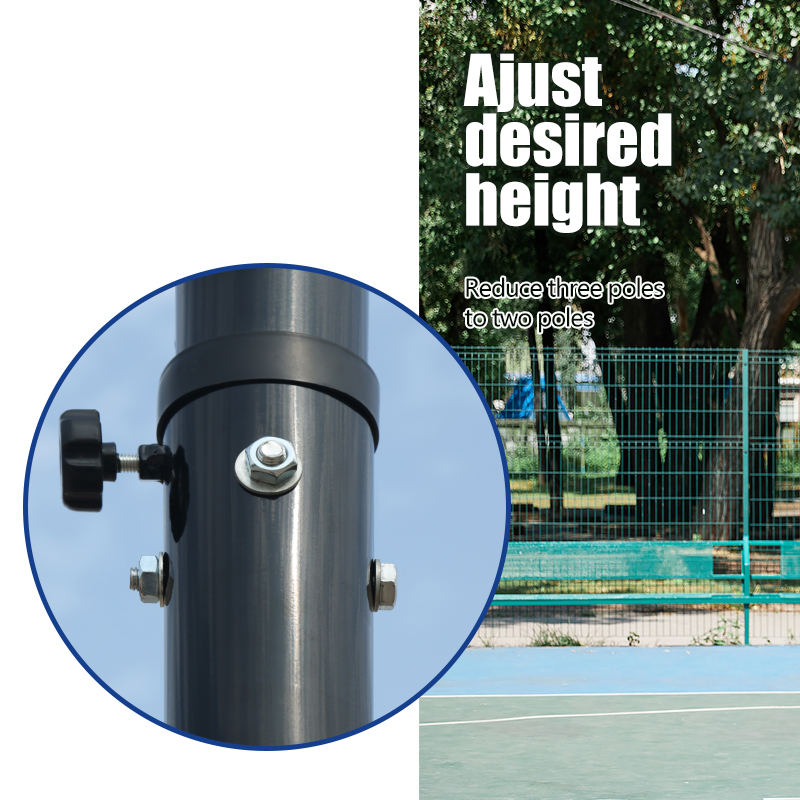 TotheCORE Basketball Stand 4.43-10.00ft Adjustable Portable Basketball Hoop & Goal PC Backplate, Large Base & Wheels - Image 2