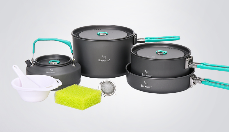 Title 7, BLACKDEER Olla de picnic — Ideal para acampadas...