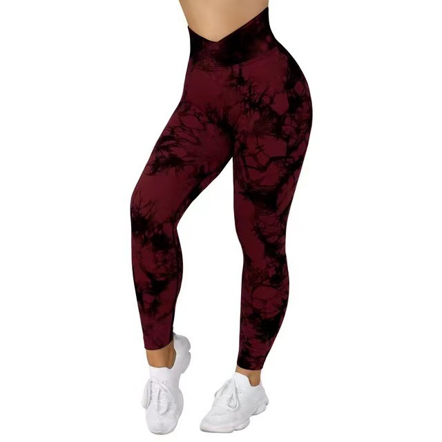 Generic Women Tiedye Gym Leggings Seamless Mujer Push Up Booty Pants  Scrunch Sports Fitness High Waist Workout Yoga Leggins Dropshipping(#Tie  Dye Navy Shorts)