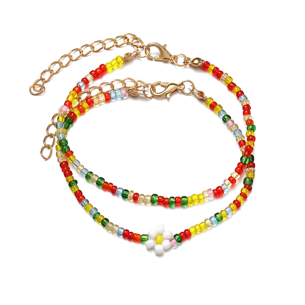 Hand Woven Colorful Rice Beads Bracelet