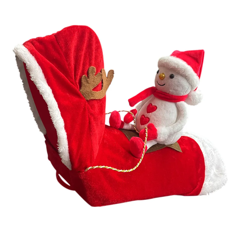 Dog Christmas Clothes Santa Claus Riding Deer - Red2