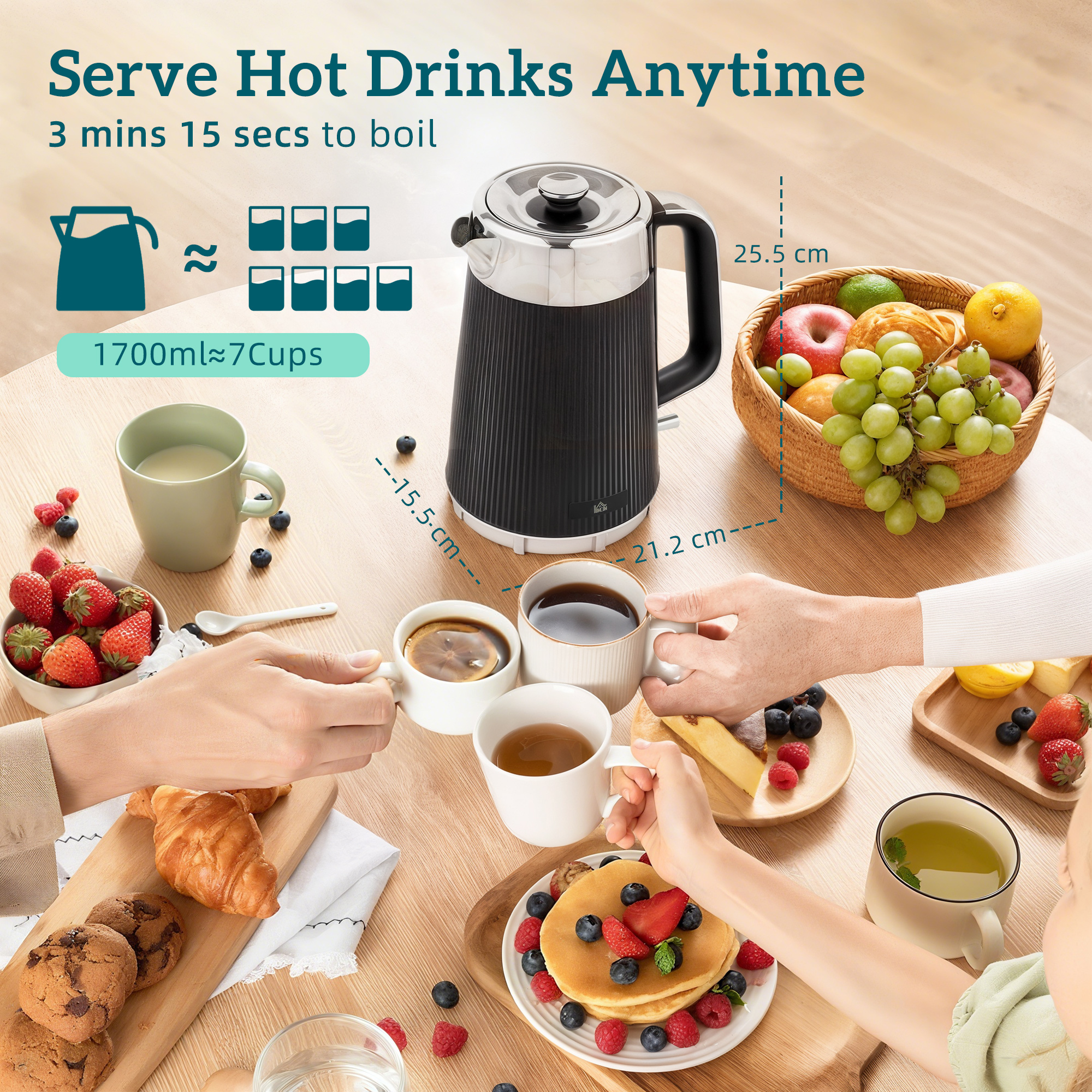 3000 Watt 1.7-liter UK Strix Constant Temperature Fast Boiling Electric Kettle — image 8
