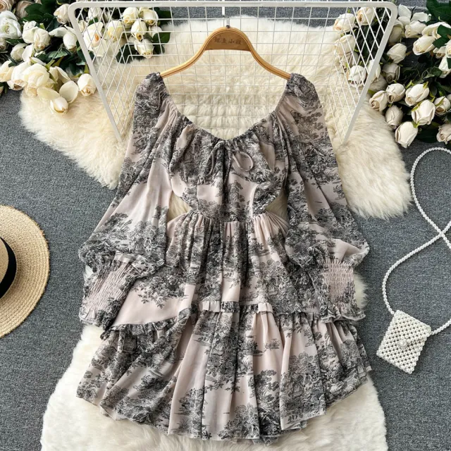 Women's French Chic Beautiful Waist A line Skirt Dress - Shop at LoveMi