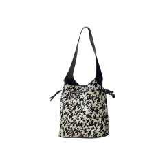 Retro Floral Bucket Bag Female Korean Casual Large-capacity Shoulder Bag Handbag - Floral - View 1