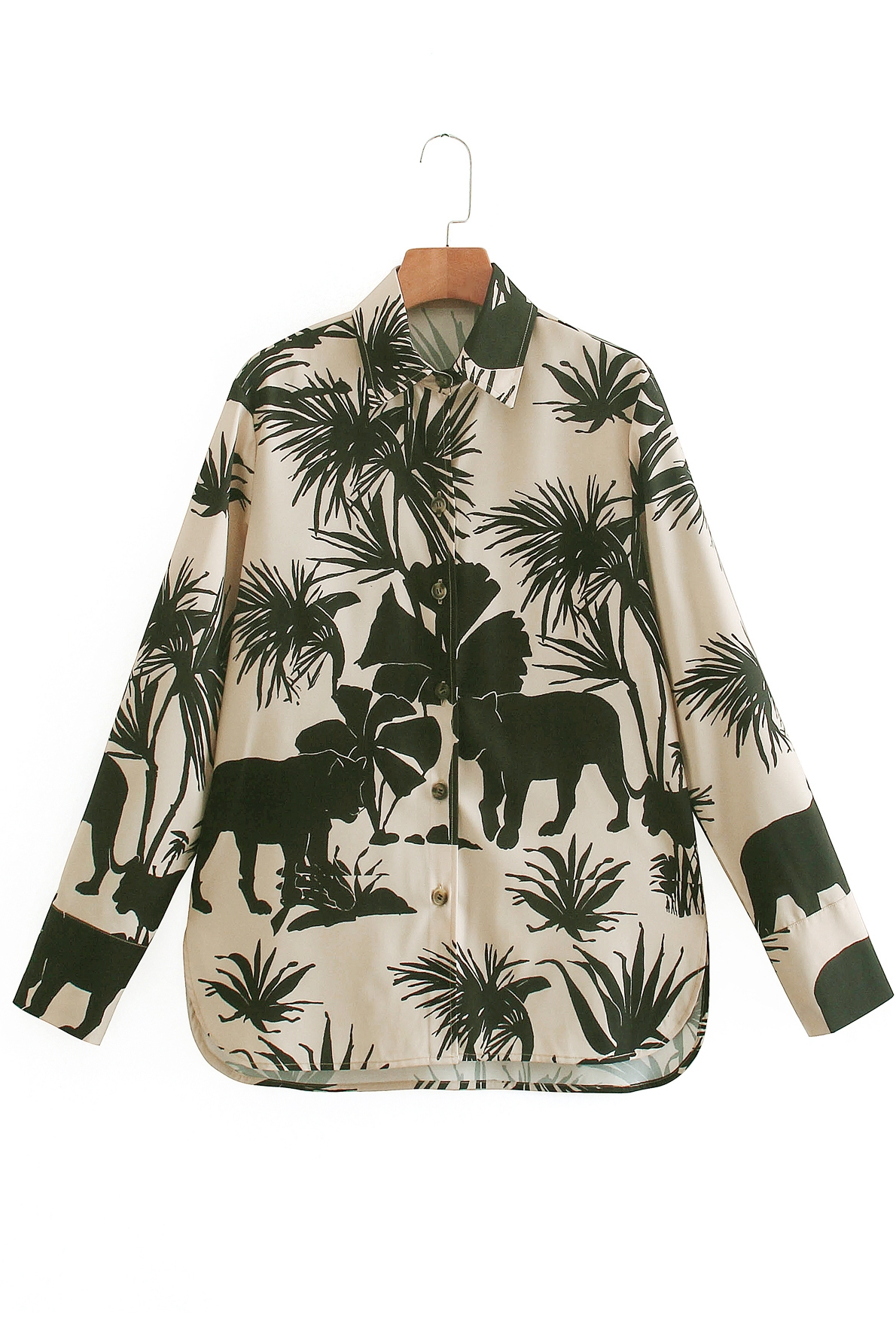 Title 6, Amorous Printed Shirt Loose Long Sleeve Top