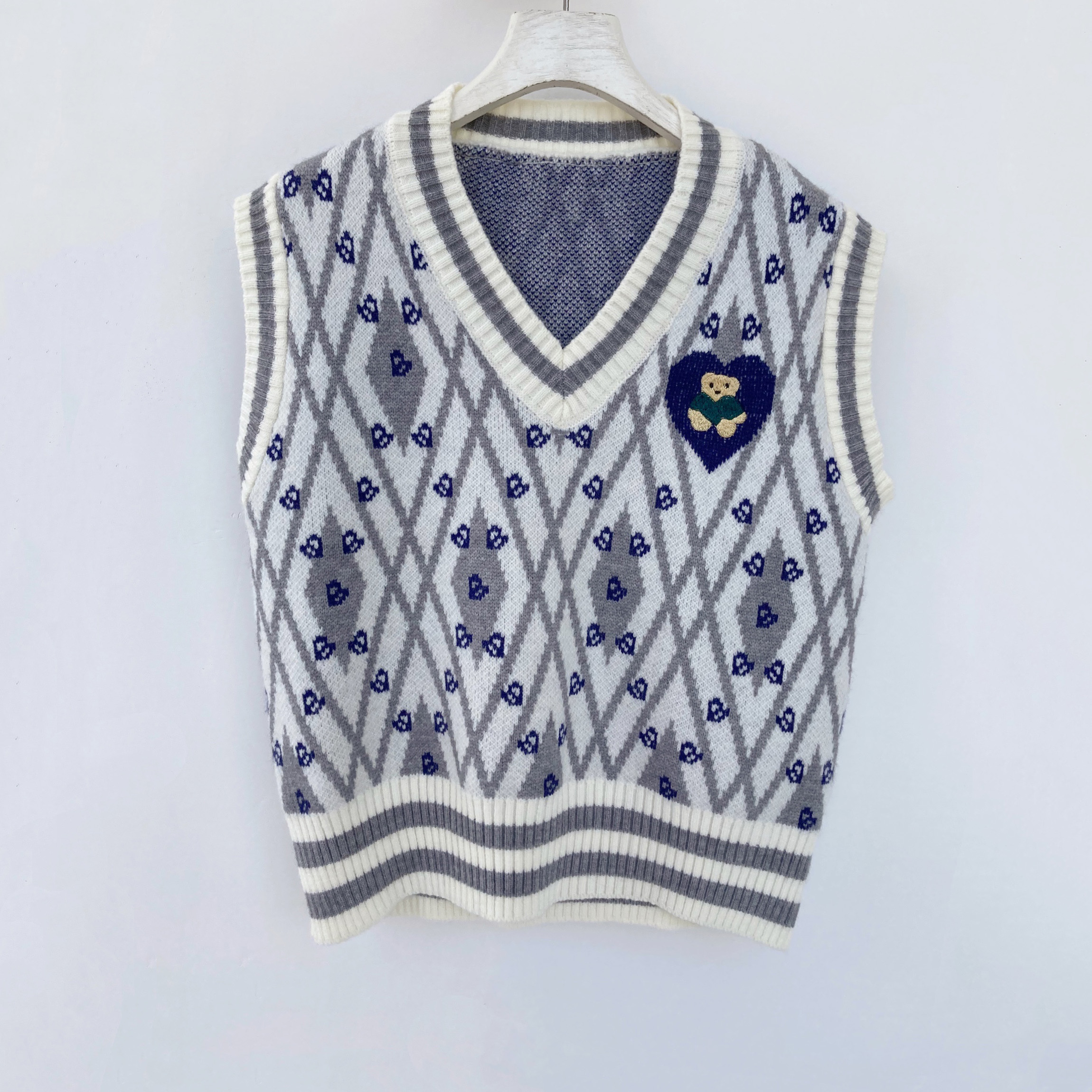 Girl Loose Lazy College Style Cardigan Coat - Image 31