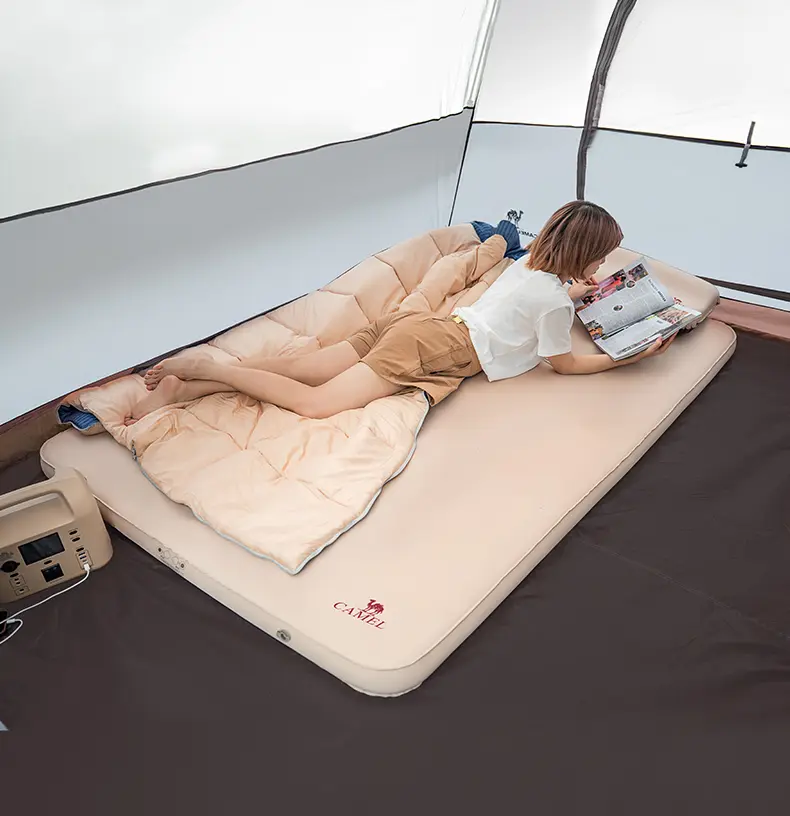Inflatable Camping Mattress for 2-Person Outdoor Sleeping Pad