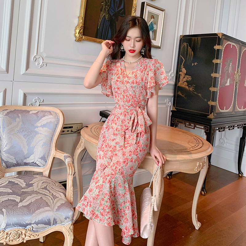 Women's Summer Platycodon French Dress