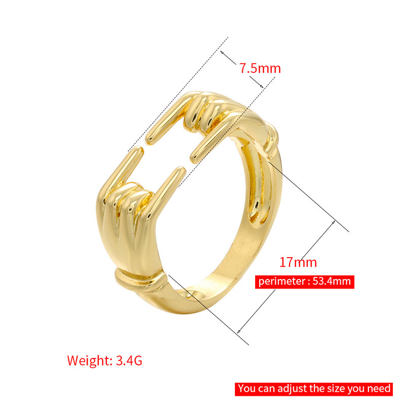 Title 3, Smooth Finger Shaped Ring Hug Jewelry Comfortab...