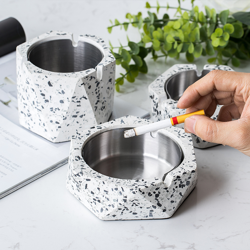 Title 6, Nordic Terrazzo Ashtray Creative Personality Tr...