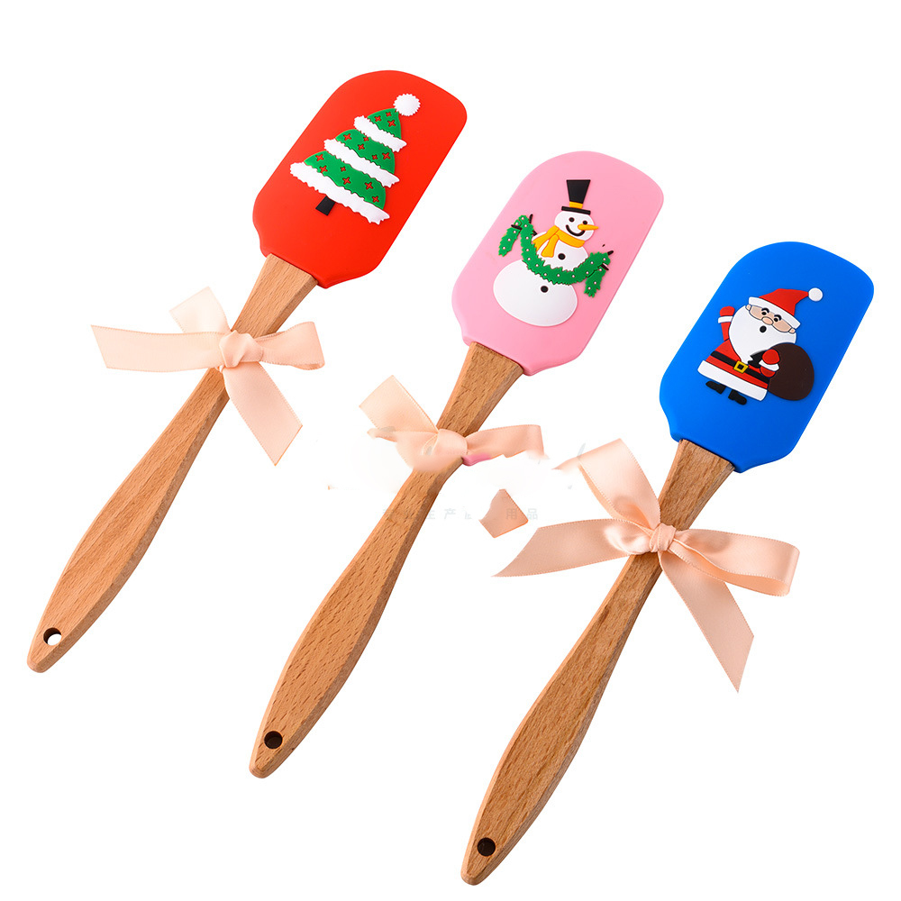 Three-dimensional Christmas Silicone Butter Scraper