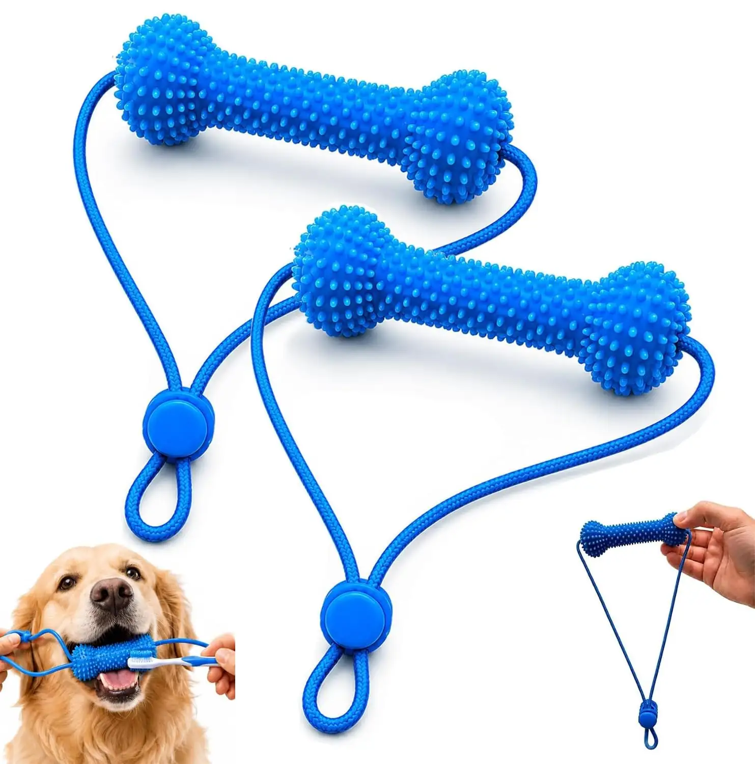 Dual-Action Canine Dental Prop, Dog Chew Toy