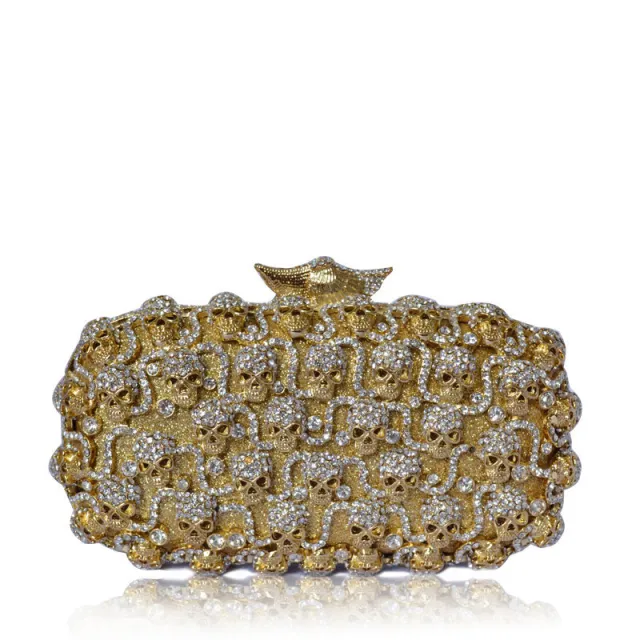 Evening Bag Diamond studded Women's Clutch Clutch Gold - Shop at LoveMi