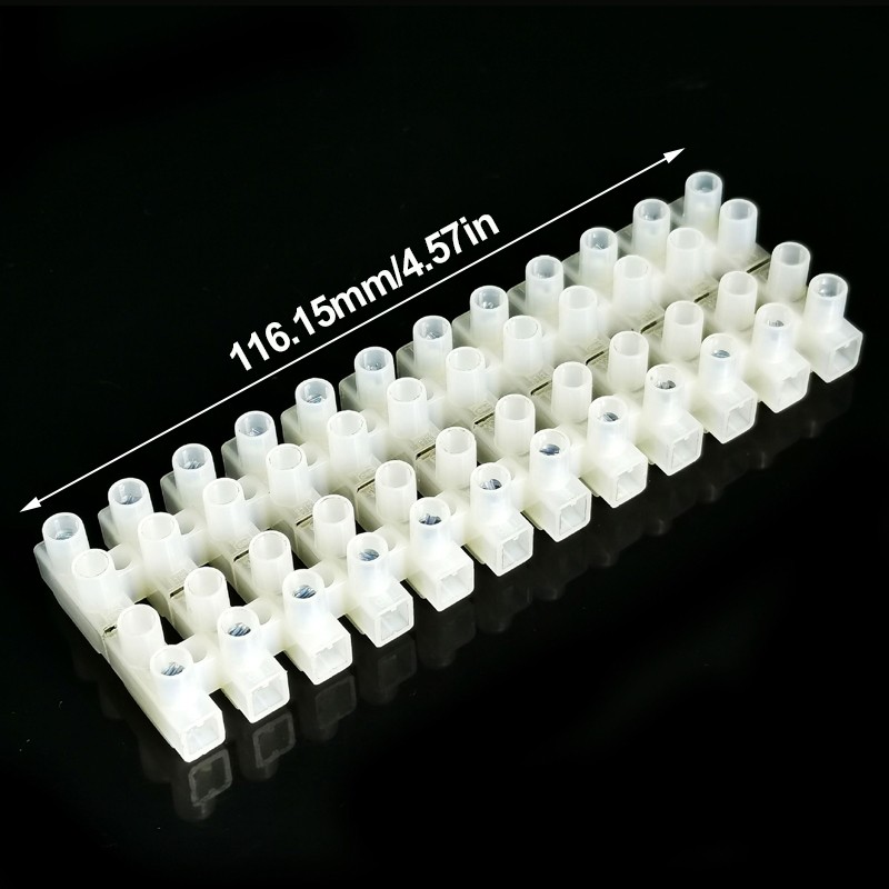4X 6A 12 Way Block Plug In Terminal Strips Connector Blocks Male & Female 6amp — image 3