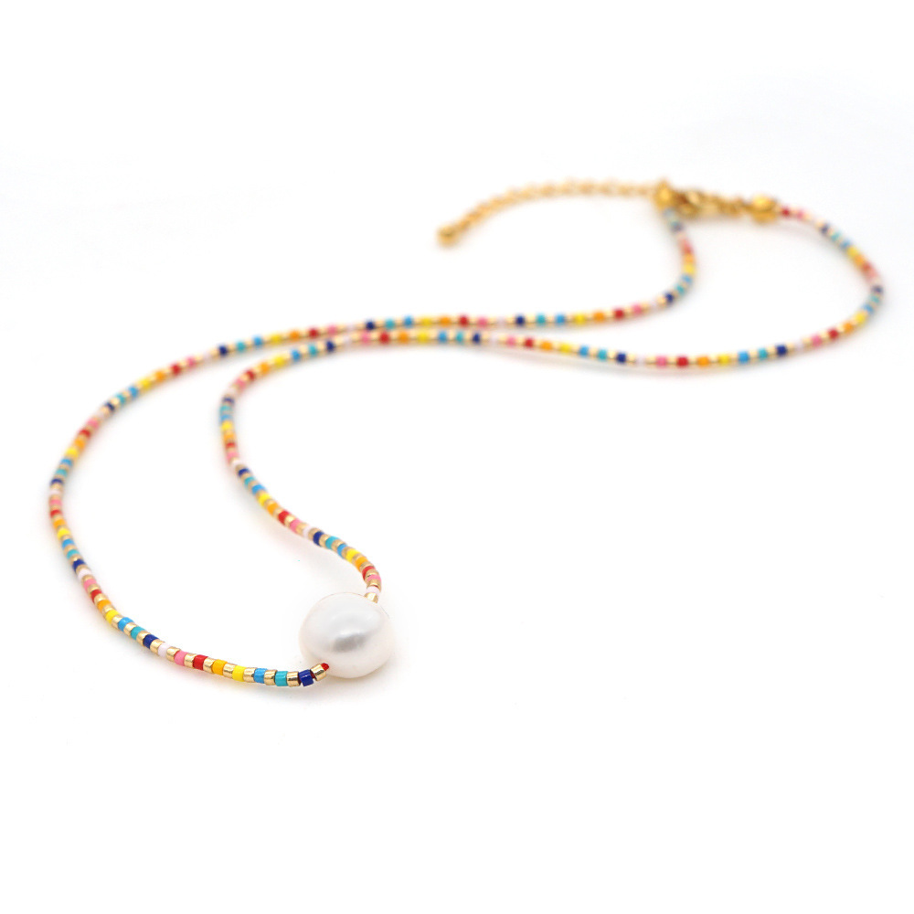 Women's Baroque Natural Freshwater Pearl Pendant Necklace
