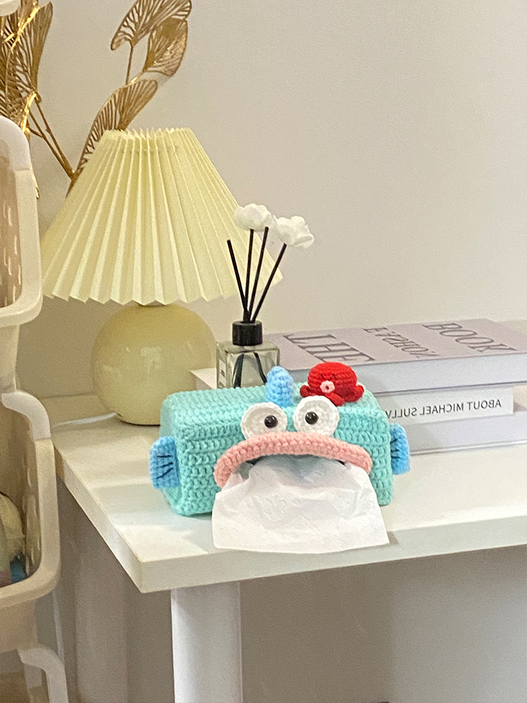 Title 5, Ugly Fish Handton Tissue Box Woven Diy Material...