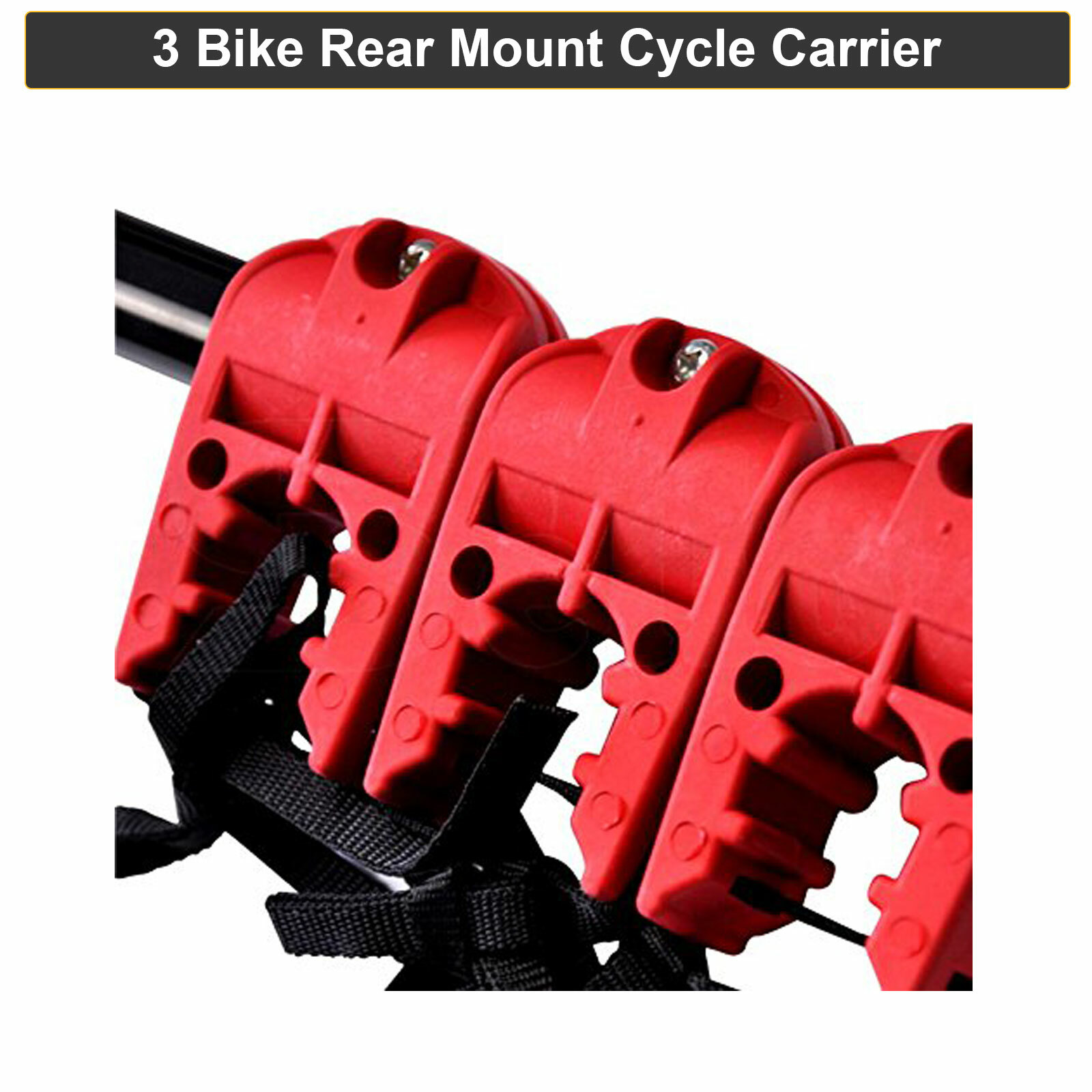 3 Bicycle Carrier Car Rack Bike Cycle Universal Rear Boot Mount — image 3
