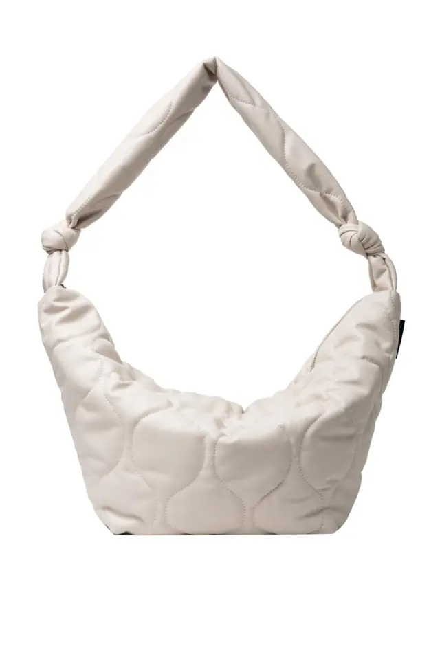 Diagonal Cotton Dumpling Bag Tide Style Retro Bag White - Shop at LoveMi