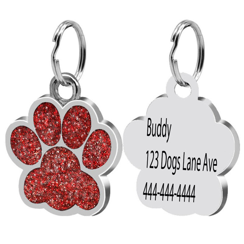 Pet Lover Gift Custom Dog Tag Personalized Flash Red - Shop at LoveMi