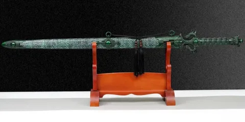 Green Dragon Longquan Sword Bamboo Fengyun High-Manganese Steel Blade
