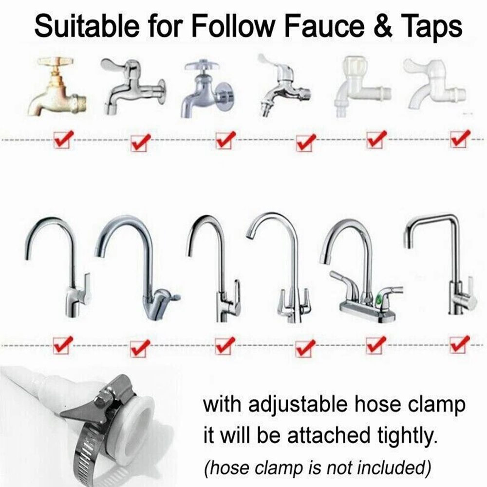 Pommeau de douche à pulvérisation push-on de 5m – Image 3
