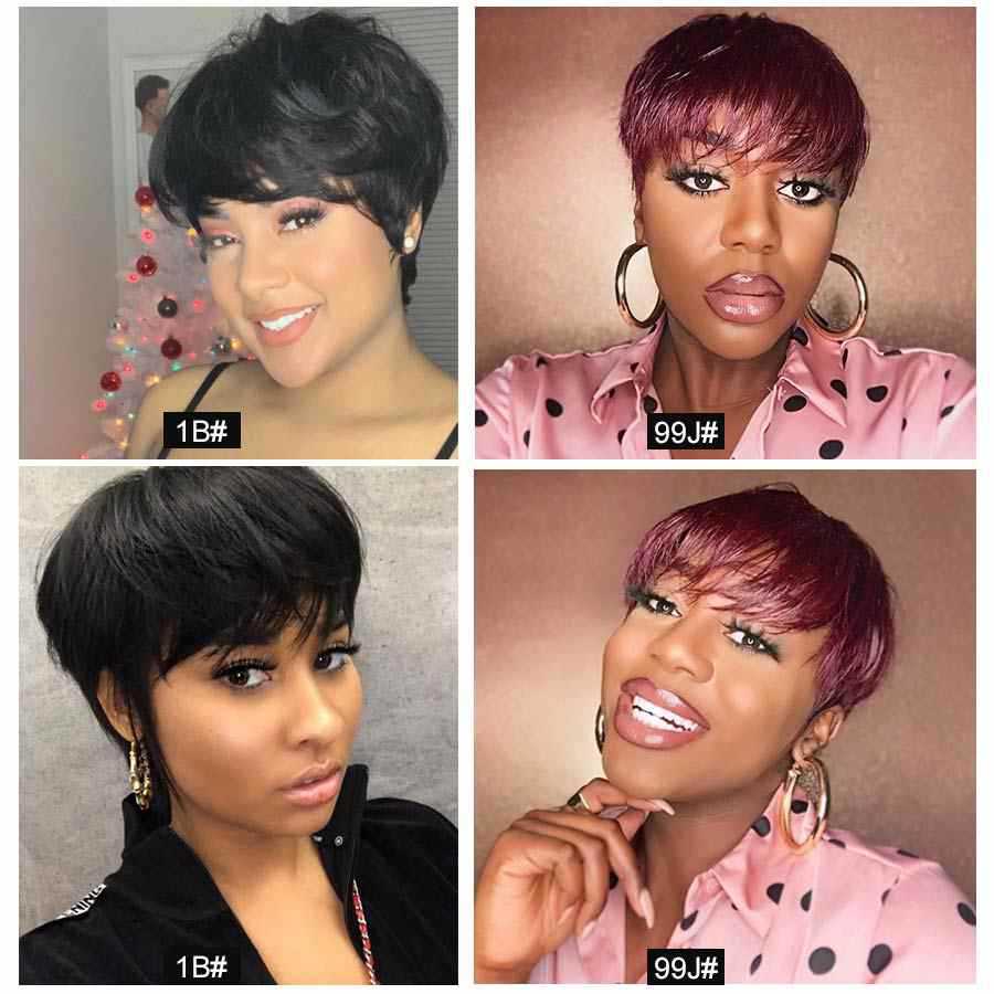 Европейская красавица, черная модная голова с бобом