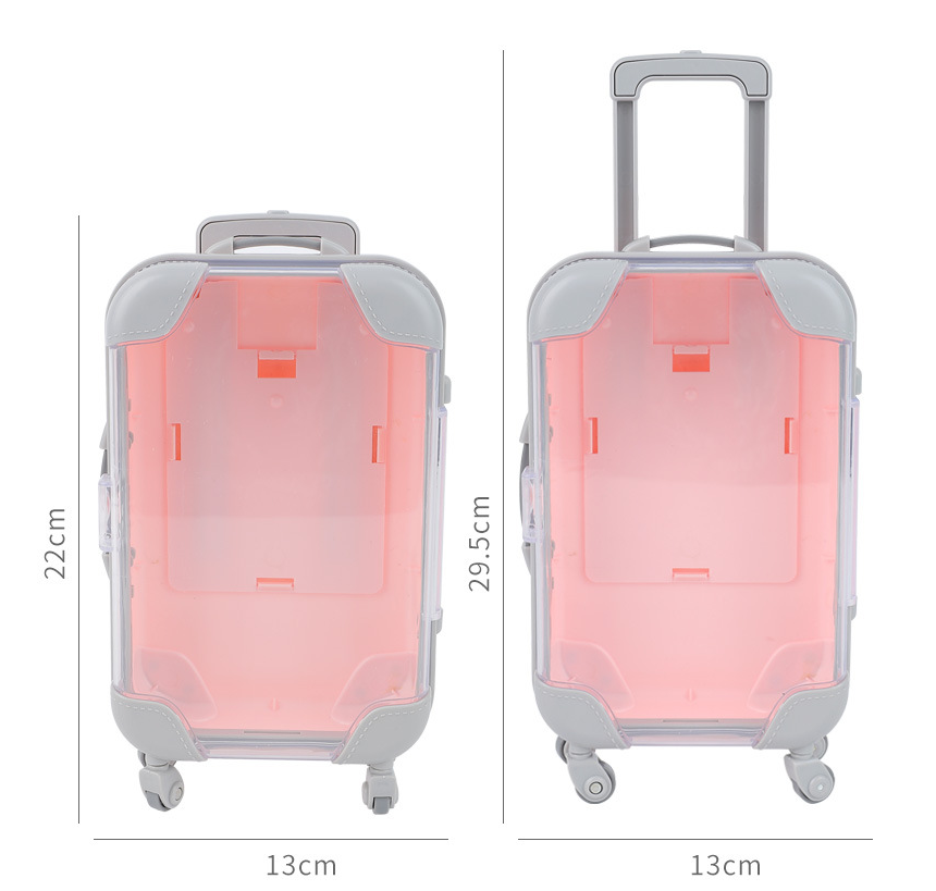 Title 4, Simulated Mini Trolley Case Luggage