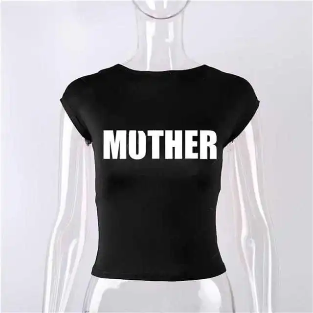 Backless Short Sleeve White Y2K Clothes Crop Top Women Aesth Black - Shop at LoveMi