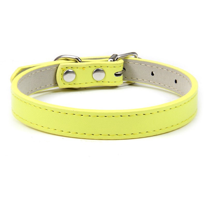 Title 4, Durable and comfortable PU leather pet collar, ...