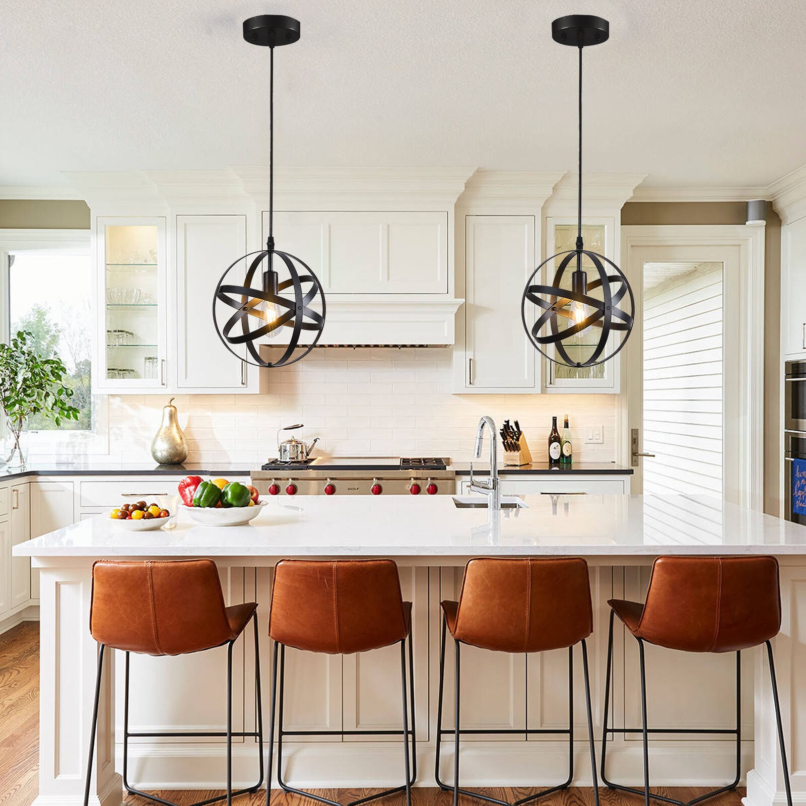 Industrial Spherical Ceiling Light Fitting Pendant Lighting