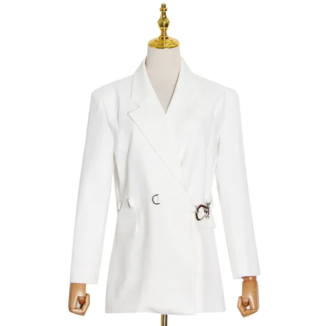 Niche Design Coat Fashion Suit Collar White - Shop at LoveMi