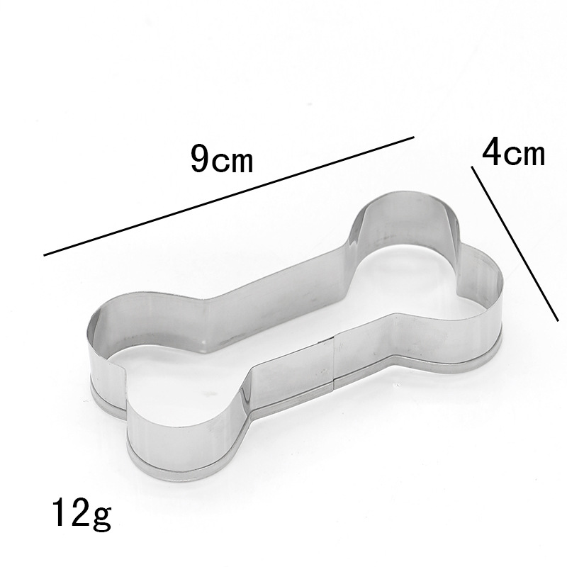 Title 5, Stainless Steel Bone Cookie Cutter Fondant Mold