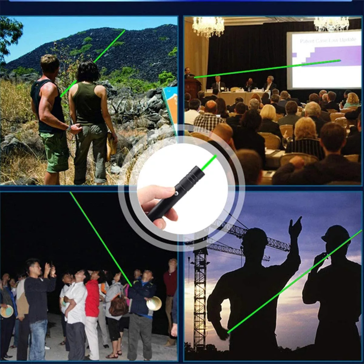 Strong Beam Green Laser Pointer Pen 533nm Lazer Torch Rechargeable — image 5