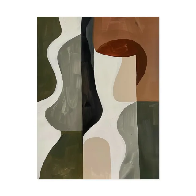 Handmade Oil Painting Canvas Wall Art Decoration Wabi Sabi Style Modern Abstract Minimalism Artwork Room Aesthetic For Home Decor Rolled Frameless ... Without Inner Frame - Shop at LoveMi