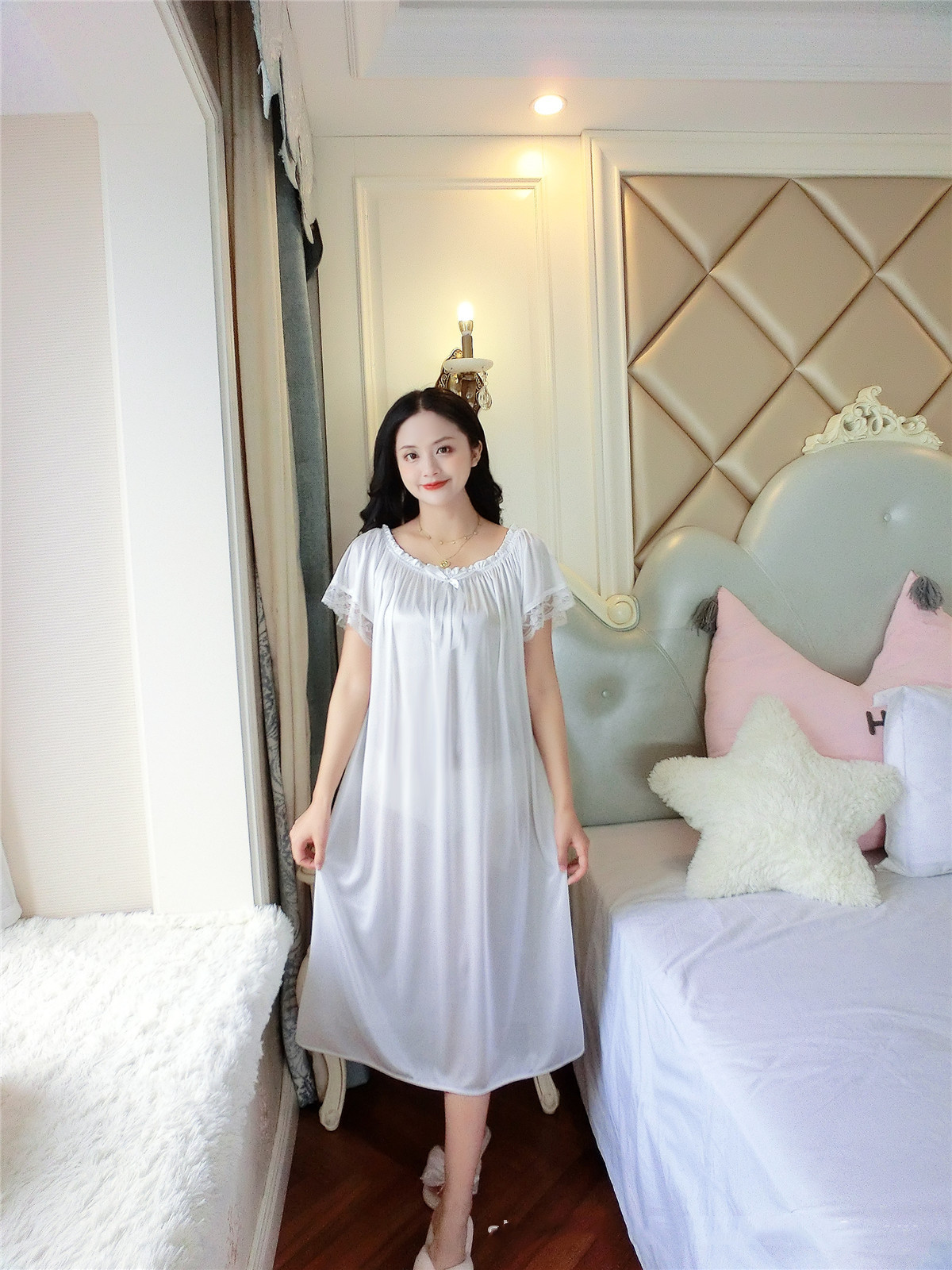 Title 5, Short Sleeve Nightdress Women