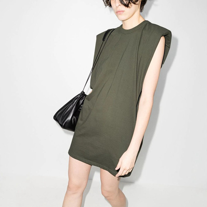 Shoulder-Padded T-Shirt Dress, picture 7 of 8