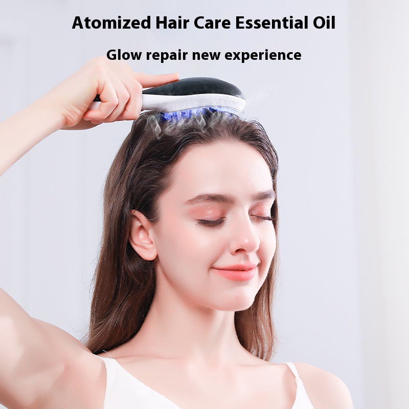 Electric Scalp Massage Comb With Red Light Therapy & Spray, Meridian Head Massager For Hair Care & Scalp Relaxation 4