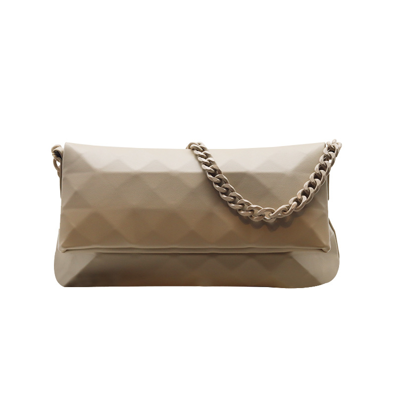 Geometric Niche Rhombic Tote Bag Underarm Bag Shoulder Messenger Casual Chain