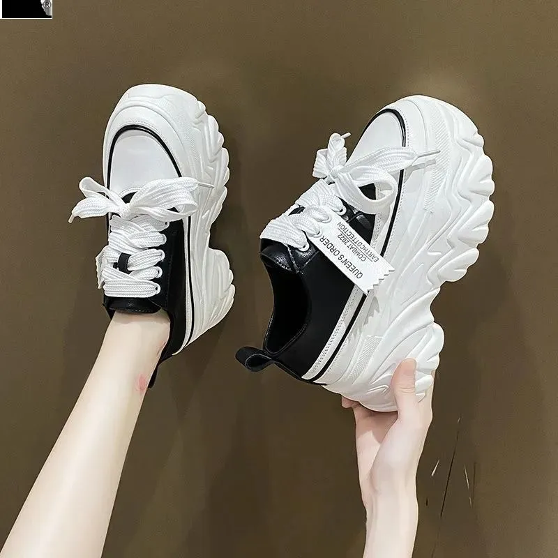 Casual Shoes Muffin Heightening Thick Sole - Black