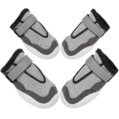 Pet Shoes Wear-resistant And Breathable Big Dog Shoes - Grey - View 1