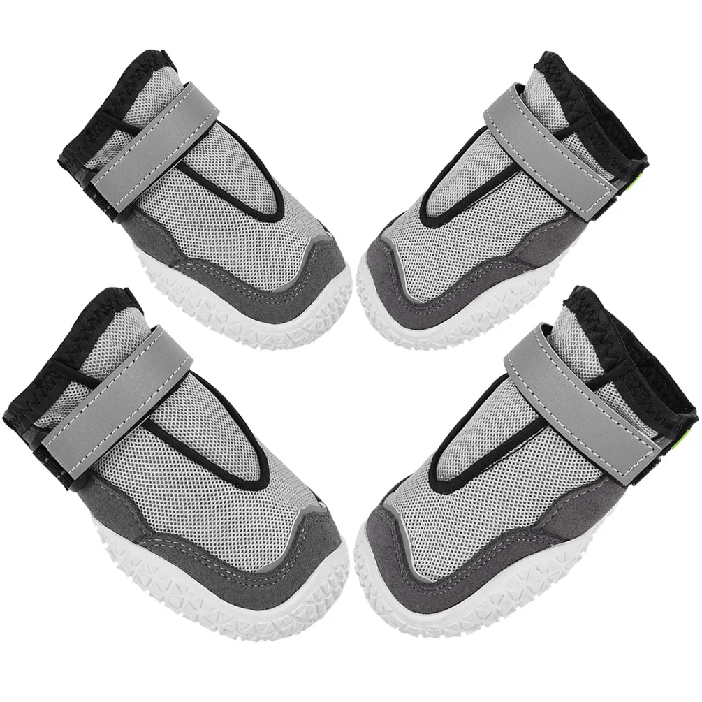 Pet Shoes Wear-resistant And Breathable Big Dog Shoes - Grey